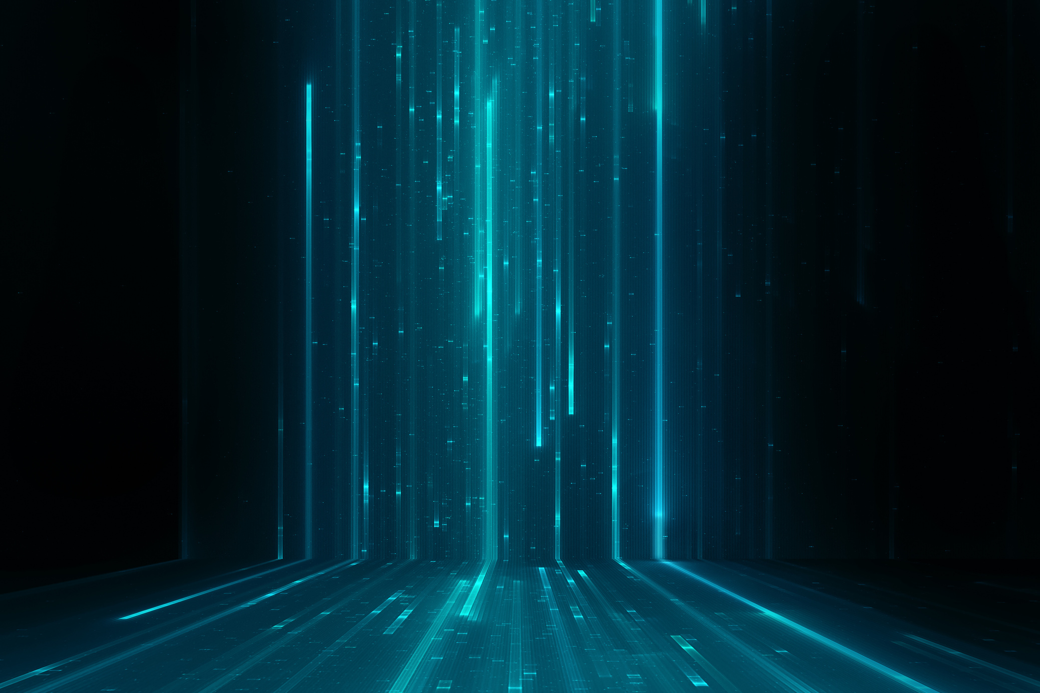 Abstract science fiction matrix like background